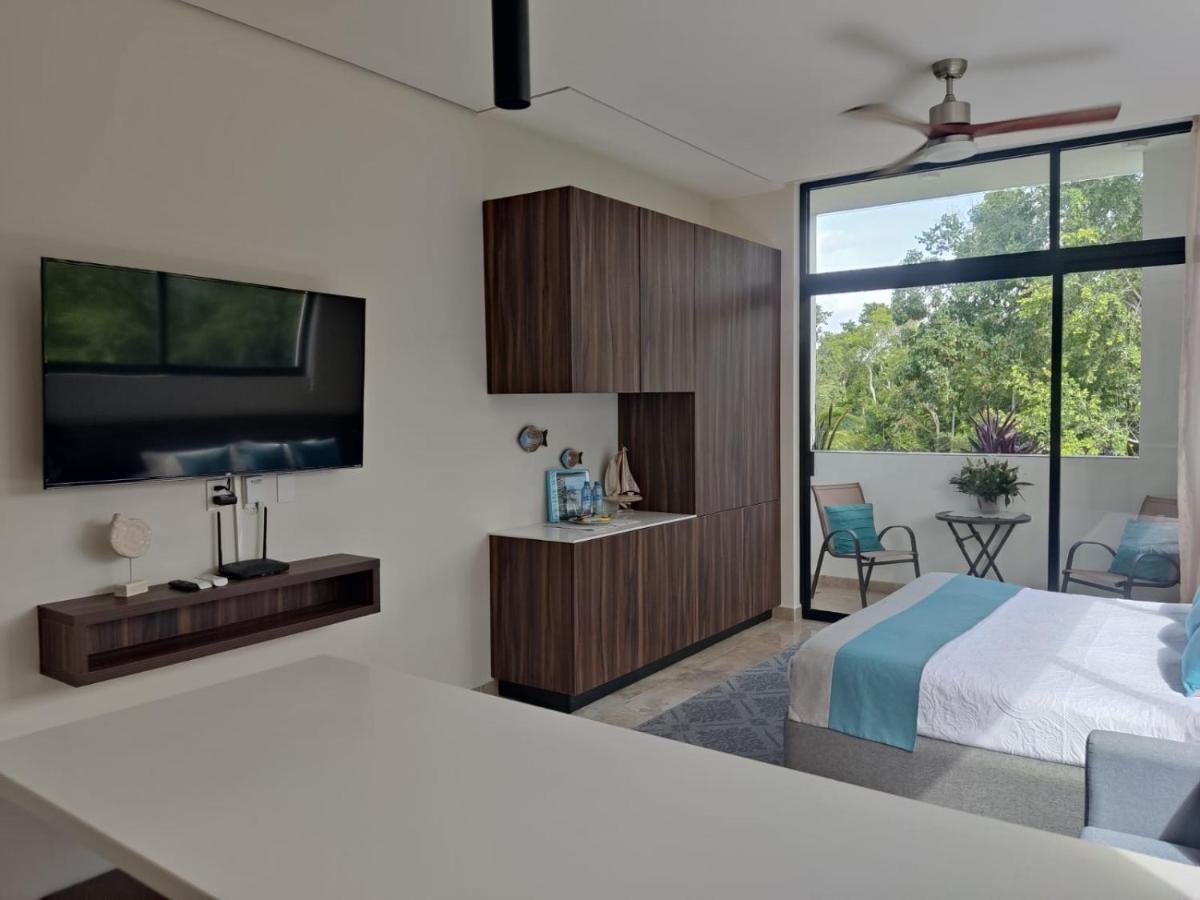 Nuevo Estudio Con Terraza Totalmente Equipado Tulum Aldea Zama Luaran gambar
